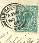 1/2d halfpenny blue-green 1900